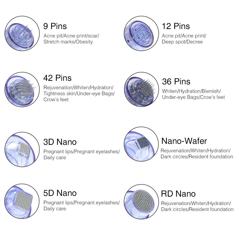 Zestaw wymiennych wkładów igłowych z portem bagnetowym Derma Pen Elektryczna mikroigła Wymień jednorazowe igły na Dr.pen A6