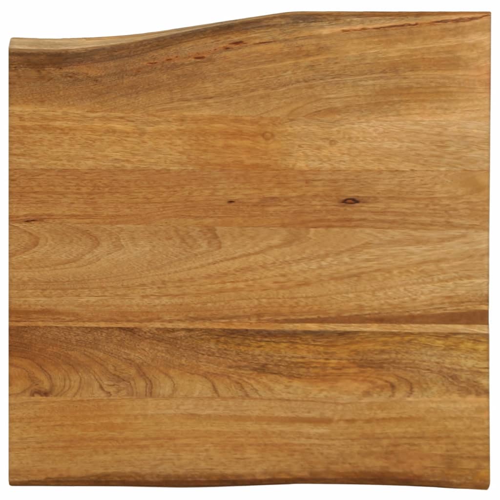 vidaXL - Tafelblad - met - natuurlijke - rand - 60x60x2,5 - cm - massief - mangohout