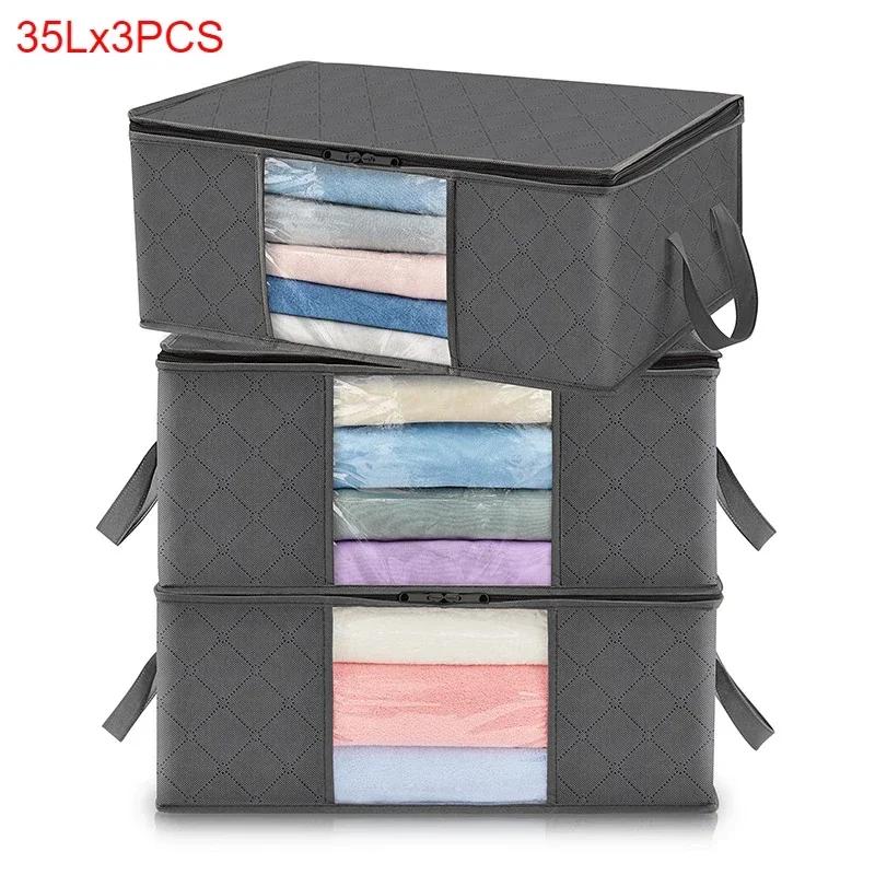 Aufbewahrungstaschen Einkaufen Koffer Organizer Große Kapazität Kleidung Decke Aufbewahrungsbehälter Organisieren Schlafzimmer Kleiderschrank Kleidung