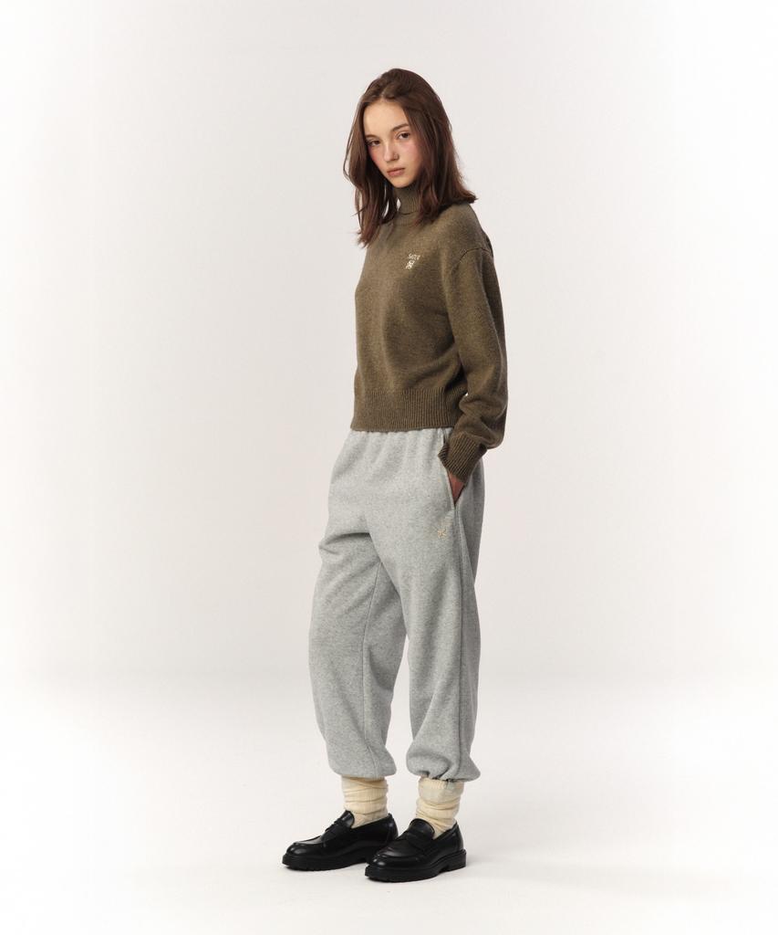 Seteo (W) Classic Turtleneck Knit Khaki
