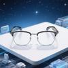 KI Bluetooth Smart Glasses mit automatischer Ein-/Aussch-Funktion, Metall-Federgelenke, Musik- & Anrufsensoren