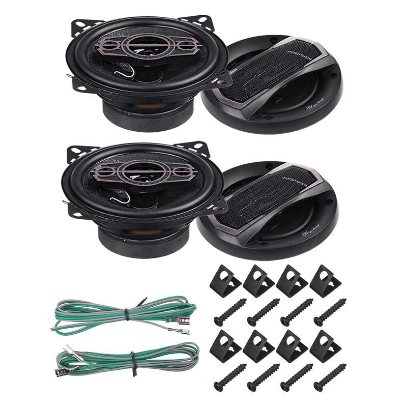 300W 4 Way 4 Inches Car Coaxial Hifi Speaker Vehicle Door Auto Bass Audio Music Stereo Power Audio Auto Sound Car Tweeter