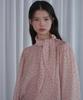 OPENING SUNSHINE Dot Scarf Blouse Pink