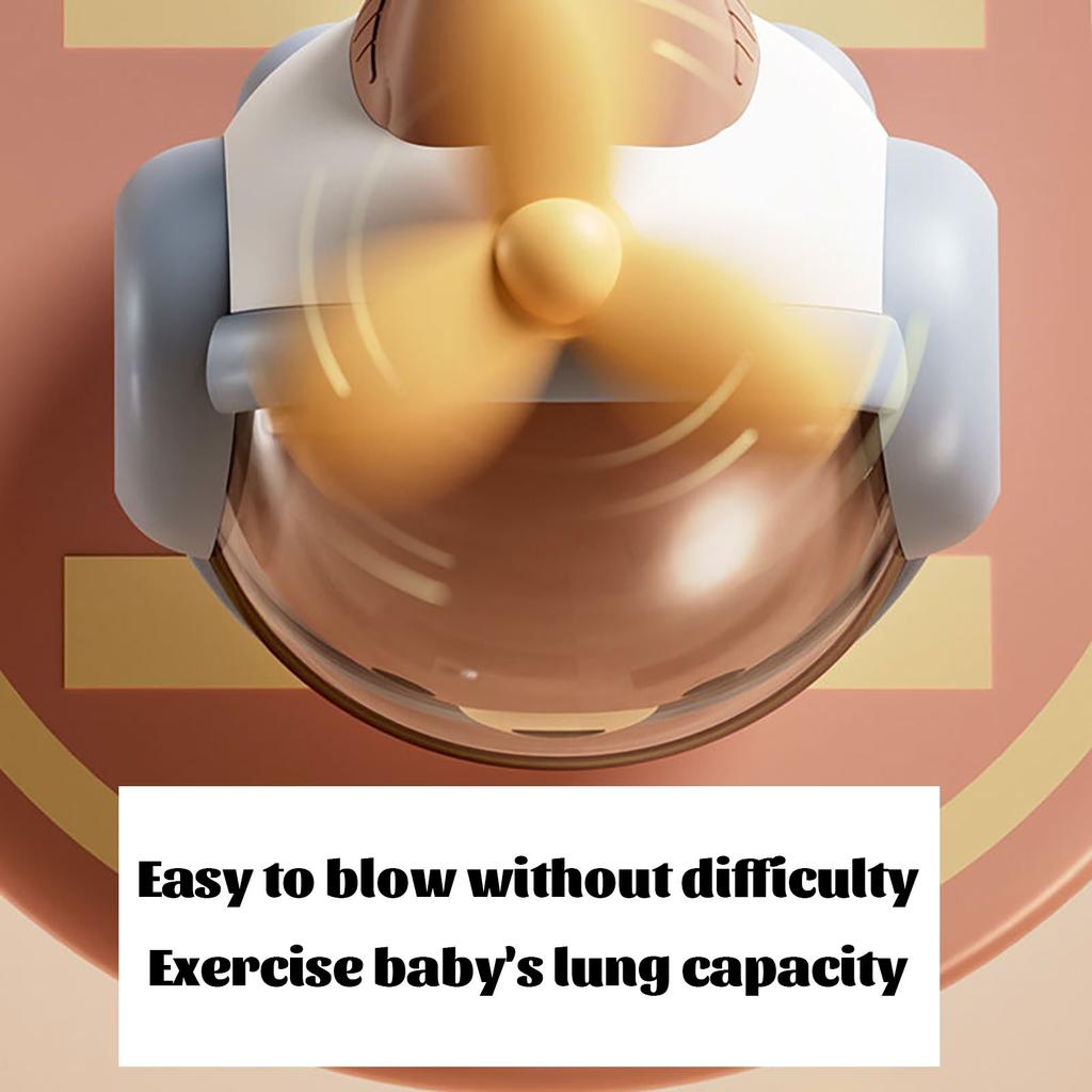 Roztomilá kreslená helikoptéra Roztomilá 0-3letá píšťalka Spinning Baby Hračka Rodič-dítě Interaktivní logická hra