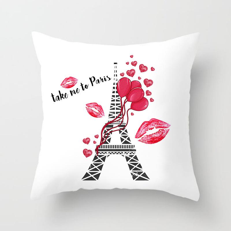 New Perfume Floral Pillows Case Modern Fashion Lady Decorative Pillows Cover Livingroom Bedroom Sofa Seat Simple Cushions Case