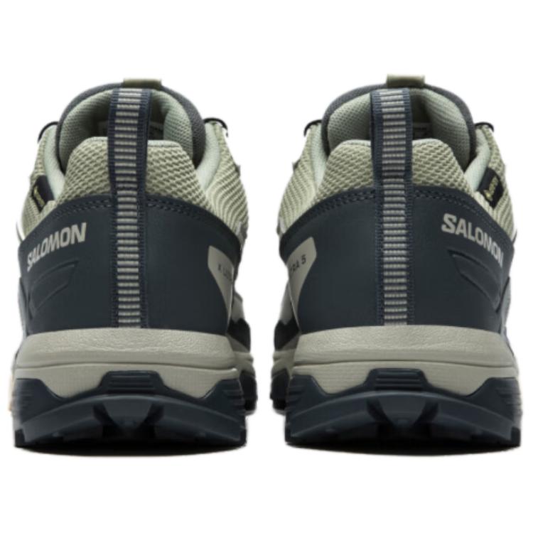 SALOMON X Ultra 5 Gtx Stylish Comfortable Slip Resistant Durable Support Low Top Hiking Shoes Women Hiking Shoes Seaweed-Green 477263