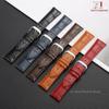 Leather Watch Strap 12/14/15/16/17/18/19/20/21/22/23/24mm Universal Replacement Watch Band Bamboo Pattern Quick Release Bracelet