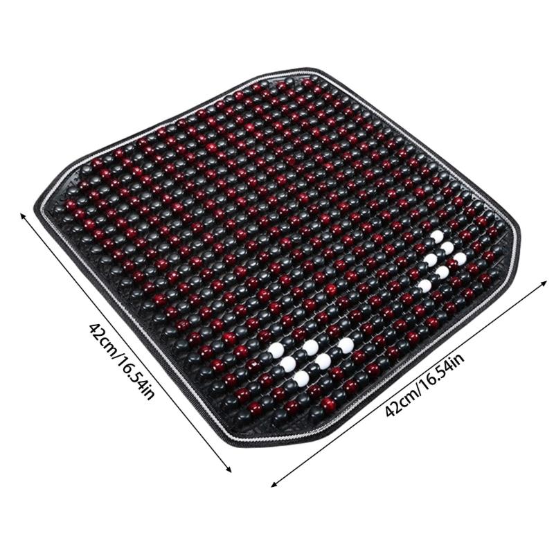 Ventilated Wooden Bead Chair Mat Color Option Durability Handmade Seat Pad Chair Cushion For Furniture Vehicle