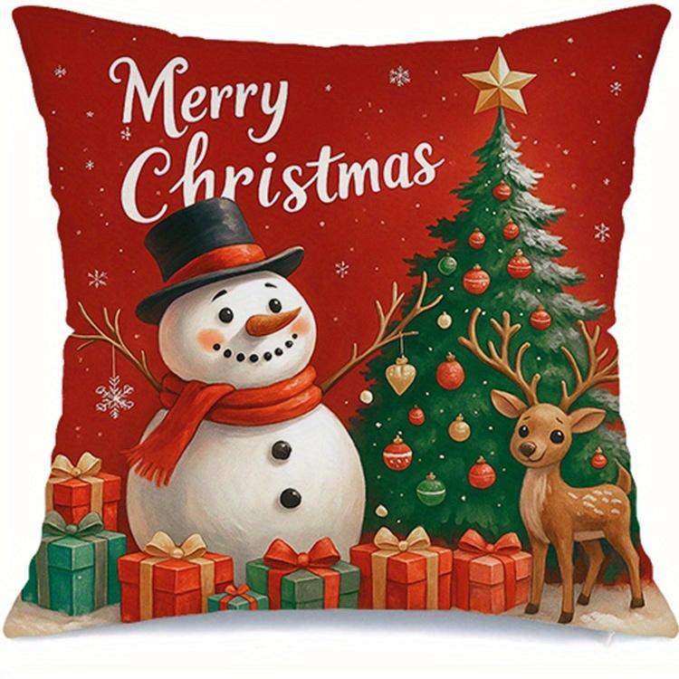 Festive Christmas Cushion Covers - Classic Santa & Red Truck Designs | Decor For Holiday Home & Sofa Decorations