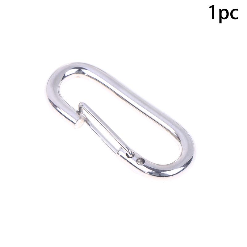 

1/3/5 шт. Металлические овальные брелоки Карабин Защелкивающиеся крючки Пружинные открывающиеся пряжки Для DIY Соединитель собачьей цепи Подвески Брелок для сумки 1Pc