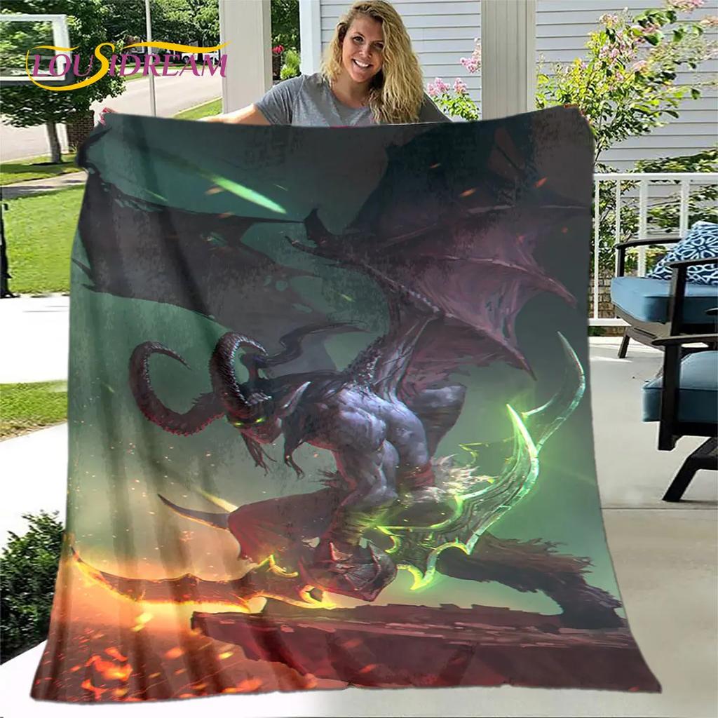 WOW, World of Warcraft Game Gamer Soft Plush Blanket,Flannel Blanket Throw Blanket for Living Room Bedroom Bed Sofa Picnic Cover