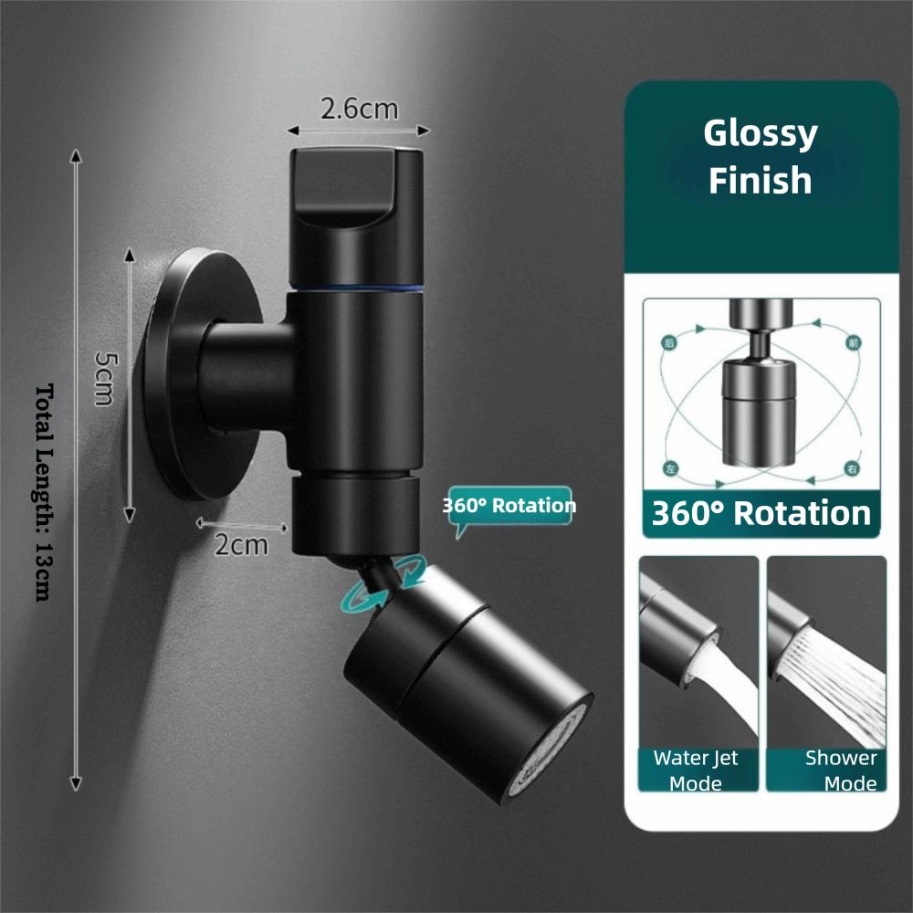 Stainless Steel In-wall Faucet Splashproof Design Two Water Outlet Modes Single Cold Water Faucet Mini Wash Basin Tap
