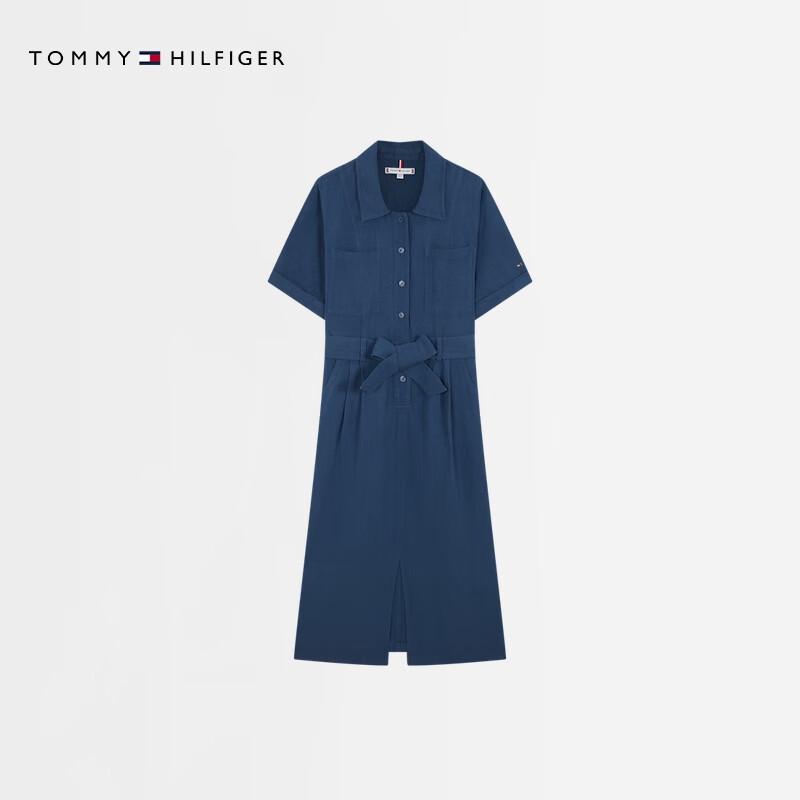 Tommy Hilfiger Women's Linen Blend Shirtdress