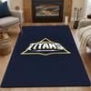 Gujarat Titans Logo Design Patterned Carpet, Non Slip Mat Suitable for Living Room and Bedroom Sofas