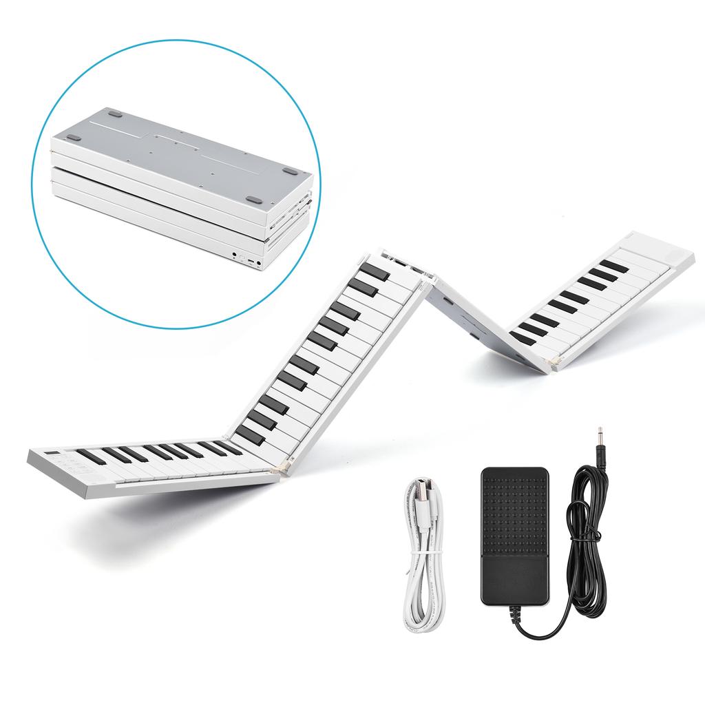 88 K eys Foldable Piano Digital Piano Portable Electronic Keyboard Piano for Piano Student Musical Instrument