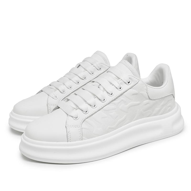 

Модная спортивная обувь на толстой подошве, комфорт и высококачественный стиль, досуг, улица, для молодых и красивых, повседневная обувь, новая, белая 39 белый