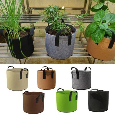 Sacco di Coltivazione da 5 Galloni Tessuto Non Tessuto Traspirante Vaso da Giardino per Sacco con Manici Interno Esterno