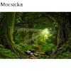 Mocsicka Spring Jungle Forest Tree Backdrop Photography Sunshine Nature Outdoor Photo Background Kid Adult Studio Prop Wallpaper