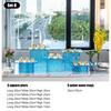 Dessert table Buffet table Food display rack Acrylic Cold Food Display Stand Hotel tea break table setup Ornament set Blue booth