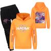 Children's Hooded Top And Pants Two-piece Tracksuit Set Long-sleeved Printed Sweatshirt Set
