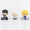 New 6Pcs Sitting Position 3Rd Generation Full-Time Hunter Figure Model Jackie Killua Kurapika Sisoyer Toy Ornaments Boy Gift
