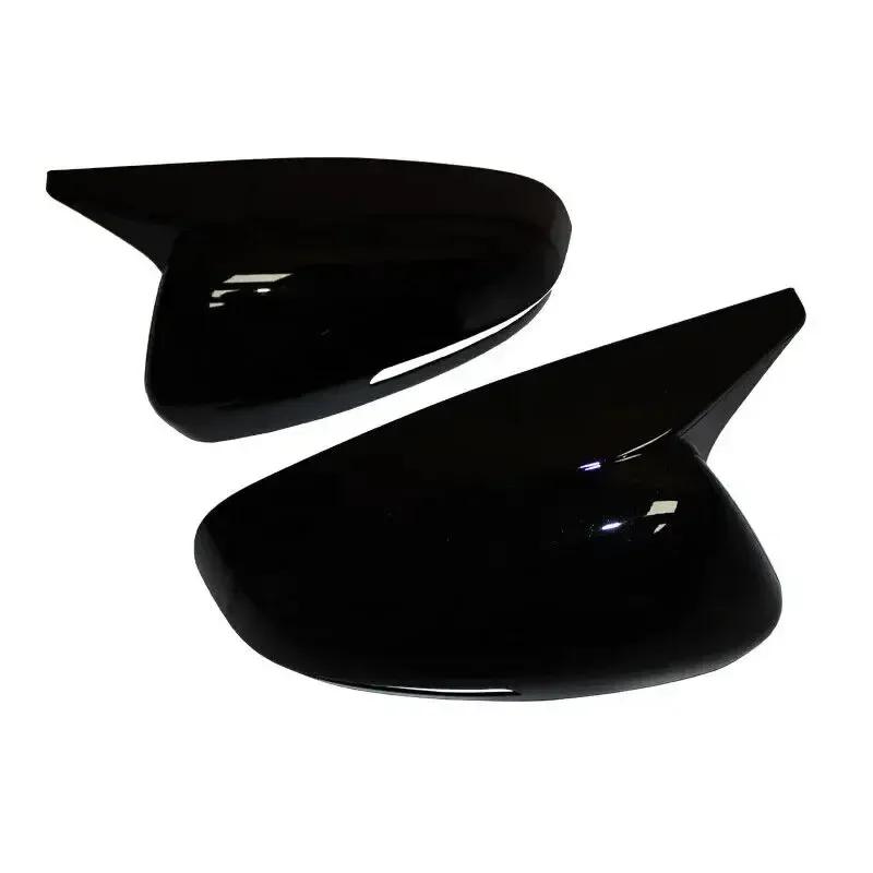 For Hyundai IX25    2024 Car Rearview Side Mirror Cover Wing Cap Exterior Door Housing Shell Trim ABS Carbon / Black