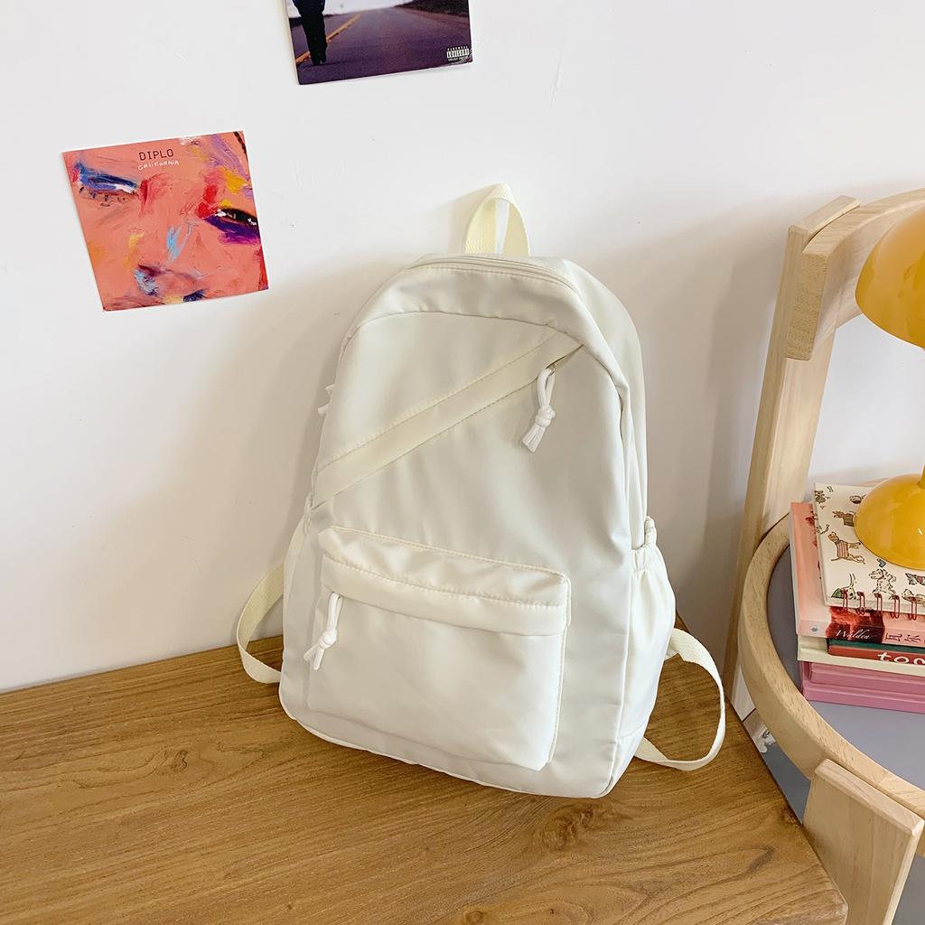 Korean version of the new small fresh backpack high value campus junior high school student schoolbag trend large capacity travel backpack