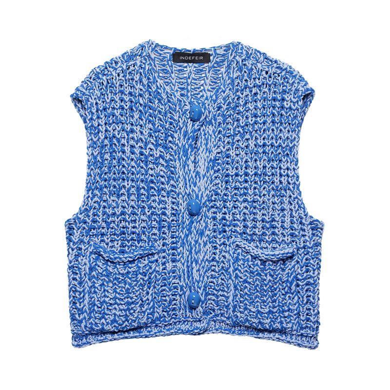 Kaslead New Women Clothes Western Style Versitile Fashion Thick Needle Knit Vest 5802011 400