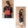 BAG Since GENOVA Made In Japan Cowhide Backpack Compact Adult Genuine Leather Rucksack Lightweight B5 [IMAI 1977] [IMAI BAG] Women's (2817 Red)