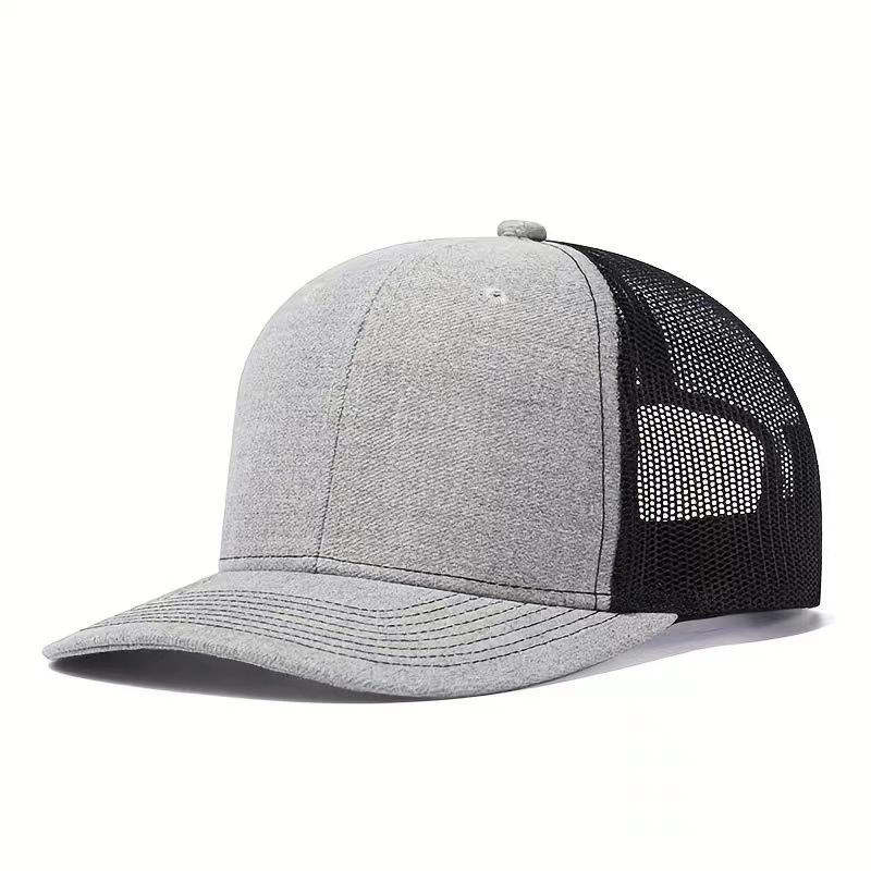 Trucker Hat Cotton Plain Mesh Sports Cap Embroidery Patch Custom Logo Blank Mesh Snapback Gorras 112 Truck Driver Cap