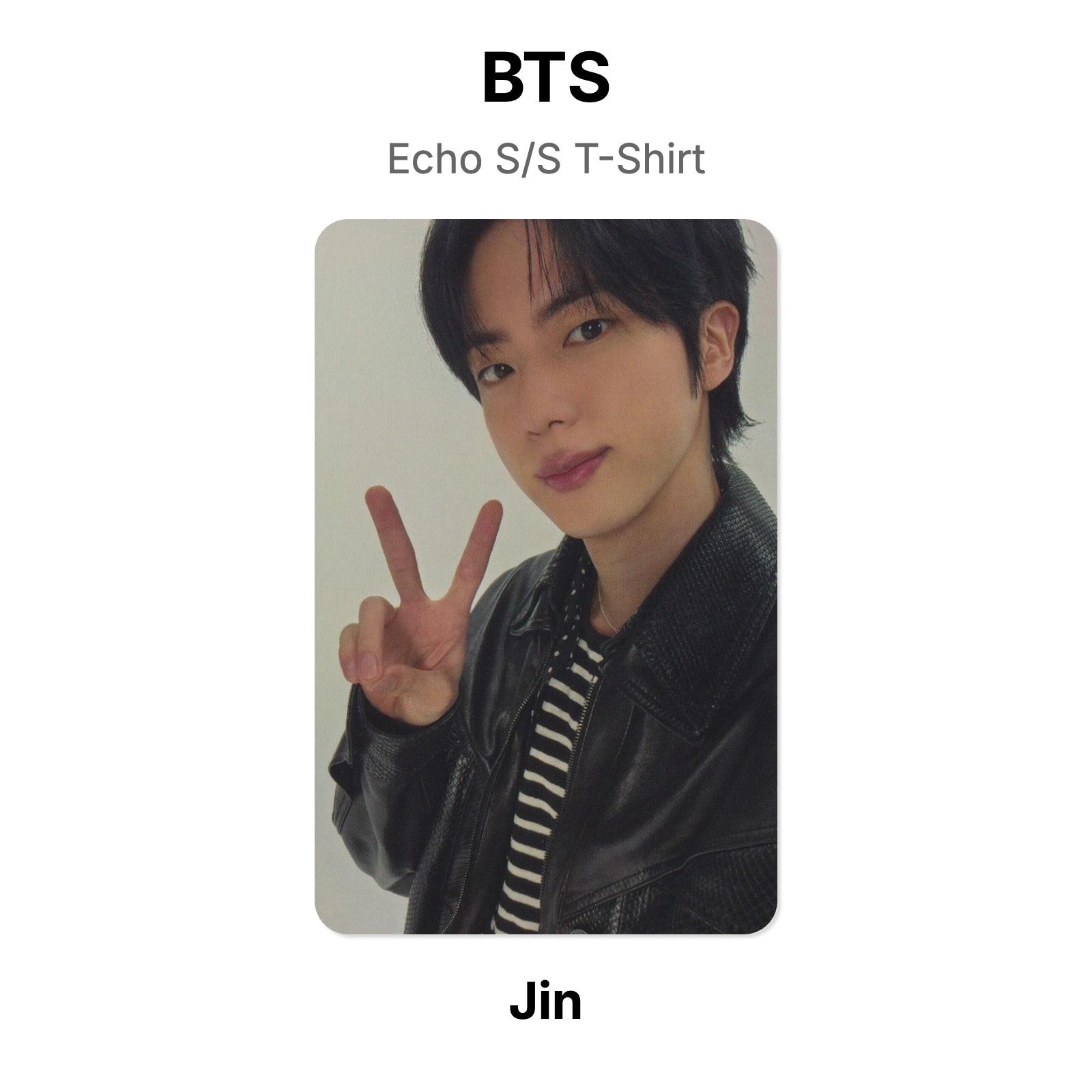 BTS Jin Echo S/S T-Shirt Official Photocard Jin