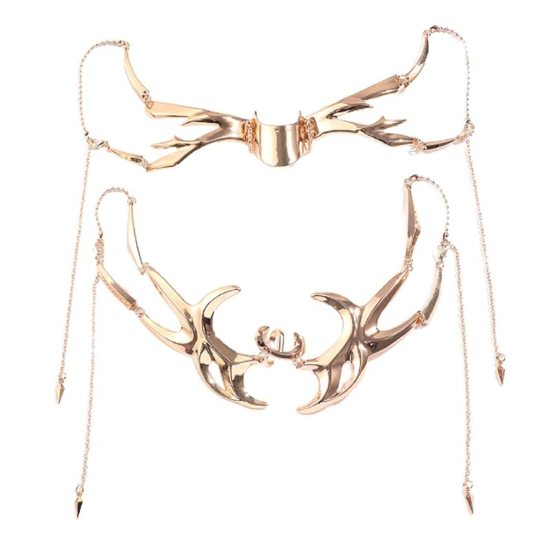 Maschera Metallica Irregolare Decorazione Viso Vuoto Meccanica Accessori Viso Fluidi Gioielli per Festa in Maschera di Halloween
