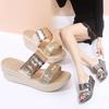 Fashion 2025 Women Fashionable Slippers Chunky Casual Female Wedge Sandals Party Sexy Woman Sexy Slip-on Sandalias De Mujer Slides 35-41