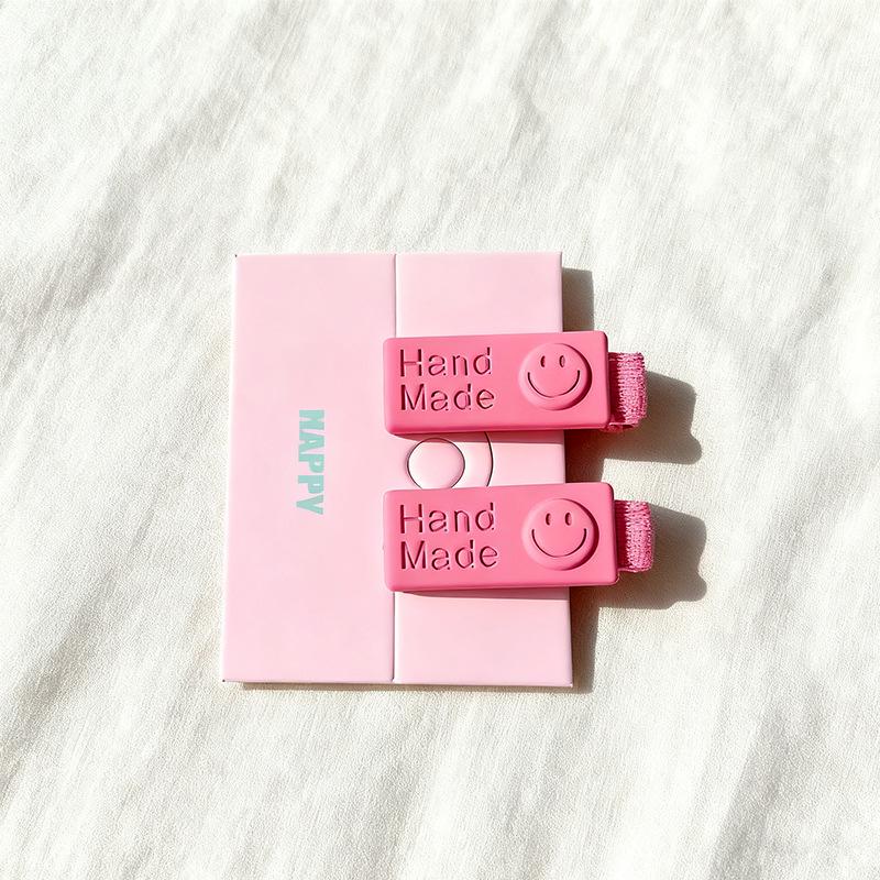 Adorable Pink Full-Wrap Cloth Hair Clip for Girls and Babies