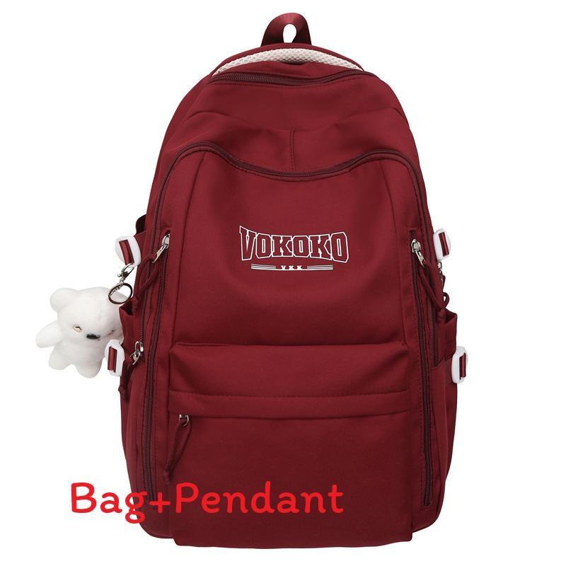 Nylon College Backpack With Breathable Ventilated Design For School And Travel