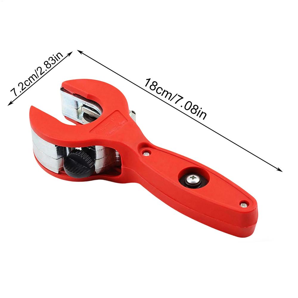 PVC Pipe Cutter Heavy Duty 2 in 1 Ratchet Hand Tool Adjustable for Copper Plumbing Construction Industrial Maintenance