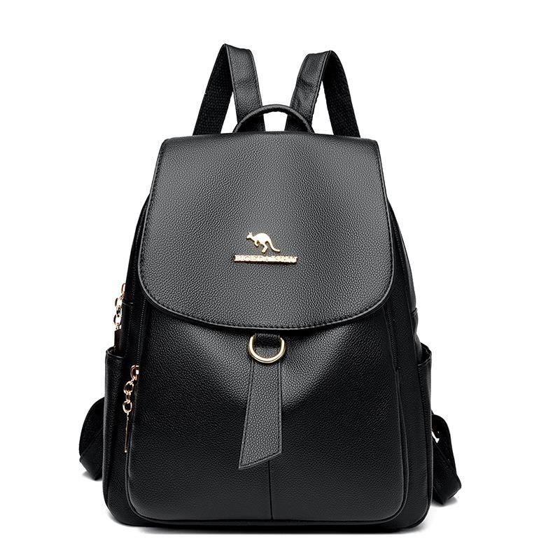 Backpack New Large Capacity Soft Leather Versatile Fashion Women's Backpack Travel Backpack