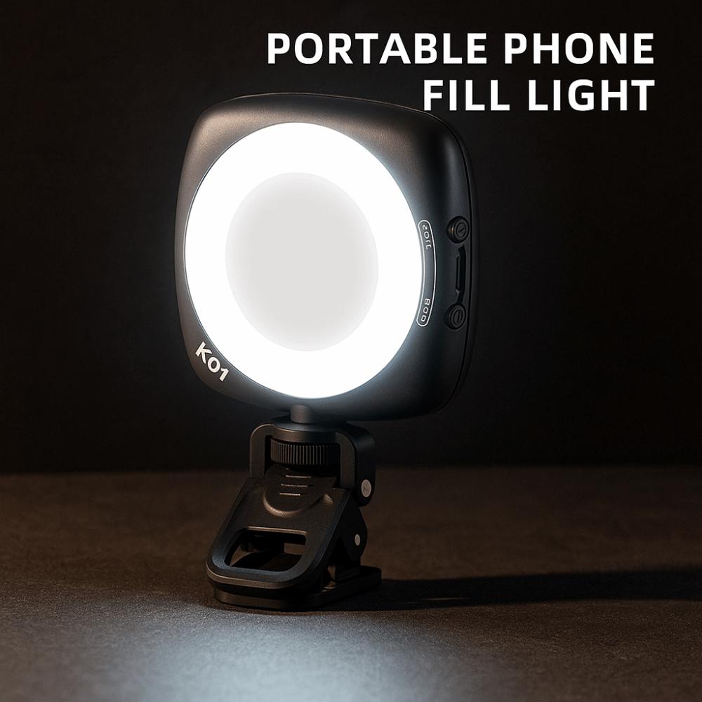 Rechargeable Phone Selfie Light Portable LED Phone Fill Light Mobile Phone Fill Light  Conference