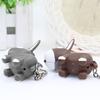 Lovely Donkey Shape Vocal Key Chain Key Ring Luminous LED Light
