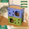 Spacious Breathable Felt Cat Bed for Large Cats