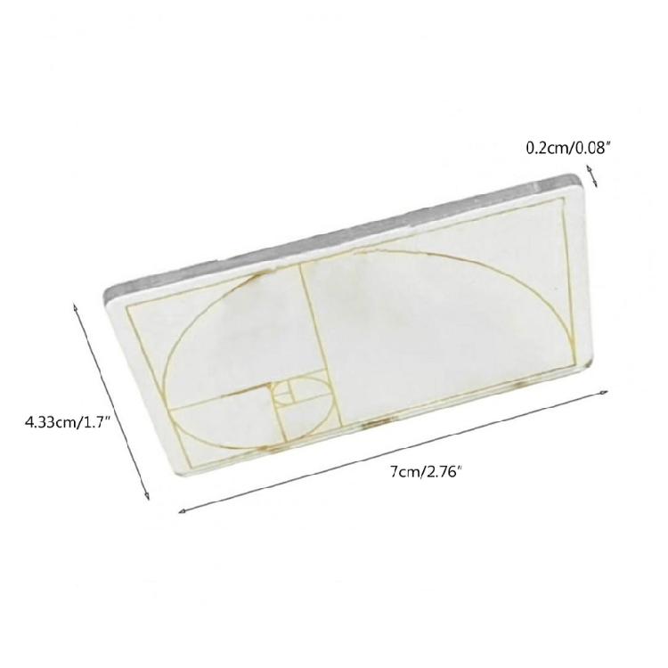 Clear Acrylic Ruler Golden Section Finder Golden Ratio Ruler Tool Drafting