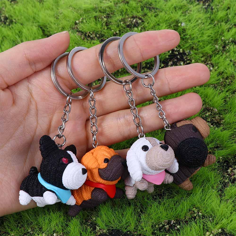 Dekorace obalu Klíčové doplňky Klíčenky Pes Panenka Klíčenky Pes Maskot Klíčenka Přívěsek na tašku