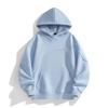 Men's Solid Color Plush Sweatshirt Hoodie Men's Sports Large Size Casual Sweatshirt