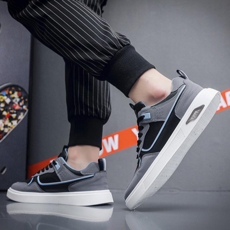 Outdoor Man'sCasual Sports Shoes 2024 New Breathable Soft-sole Walking Shoes Student Board Sneakers Lightweight Vulcanized Shoe