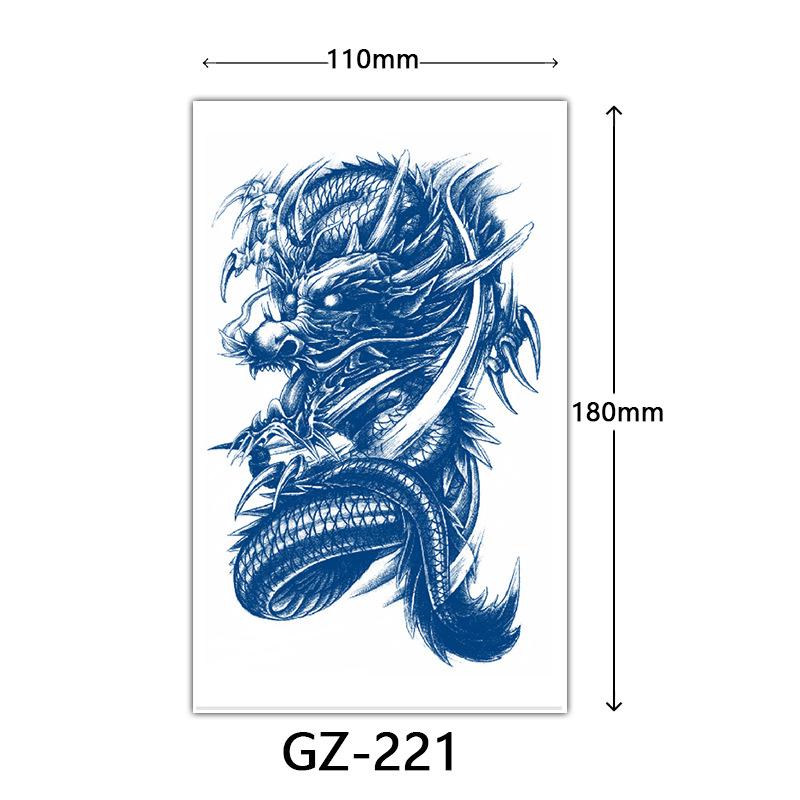 Herbal Semi-Permanent Tattoo Sticker, Semi-Permanent Tattoo Sticker, Anti-Rub, Anti-Sweat Tattoo