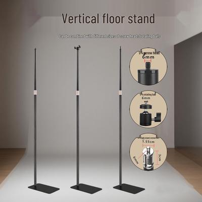 1.8m Dual-Use Stable Metal Floor Stand for Microphone & Phone