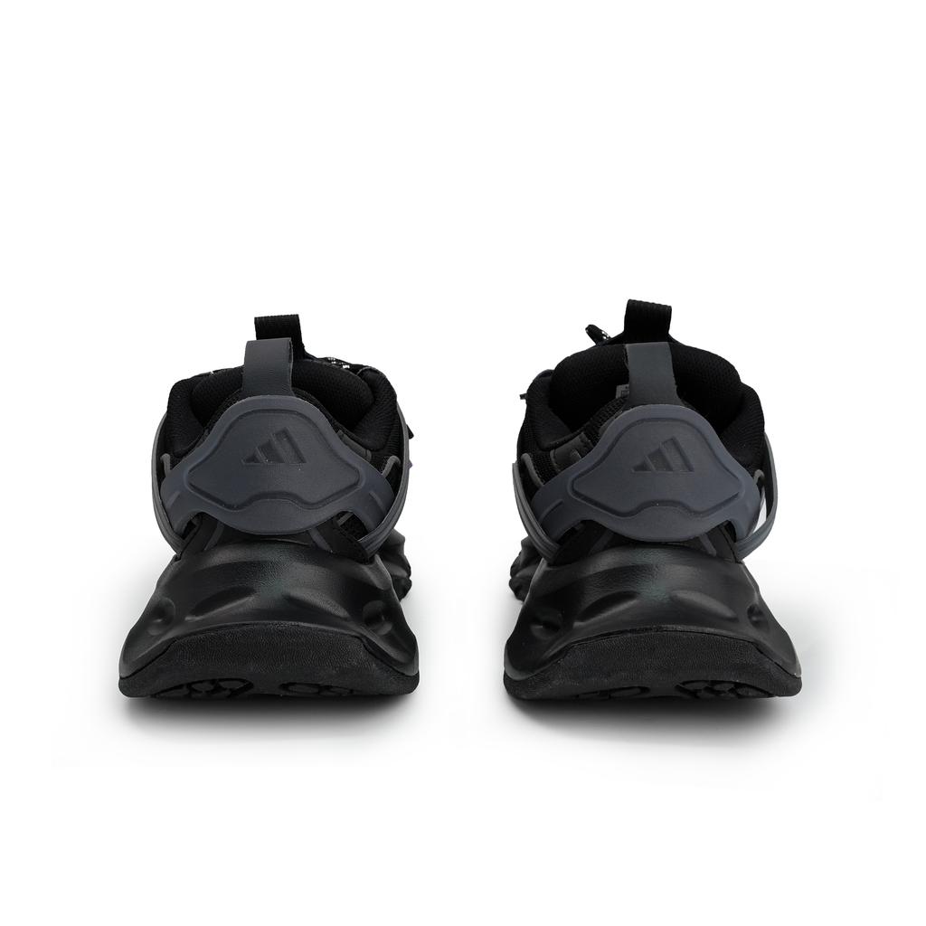 adidas XLG RUNNER DELUXE Abrasion Resistant Slip Resistant Low Top Running Shoes Unisex Black Purple JR3086(Team826-S-BOX)