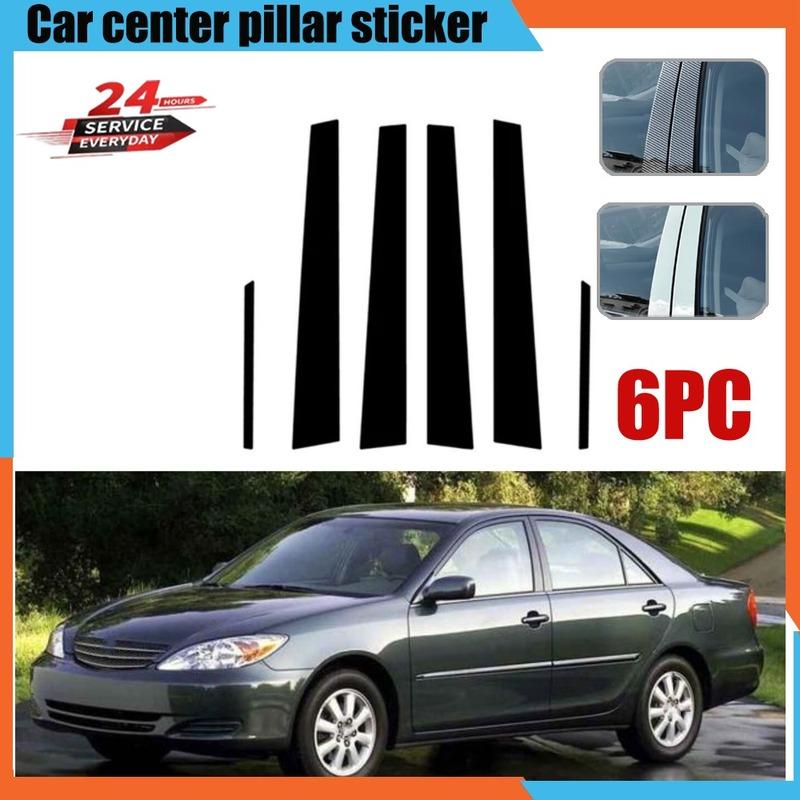 For Toyota Camry XV30 2002-2006 Car Window Decorative Cover Center Film Pillar B C Pillar Sticker Automotive Parts
