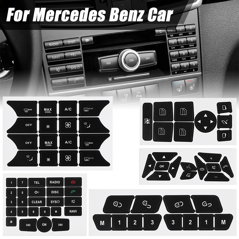 Auto-Tasten-Reparatur-Aufkleber für Mercedes Benz C-Klasse W204 S204 C204 Facelift SLK-Klasse R172 E-Klasse W212 Coupe C207