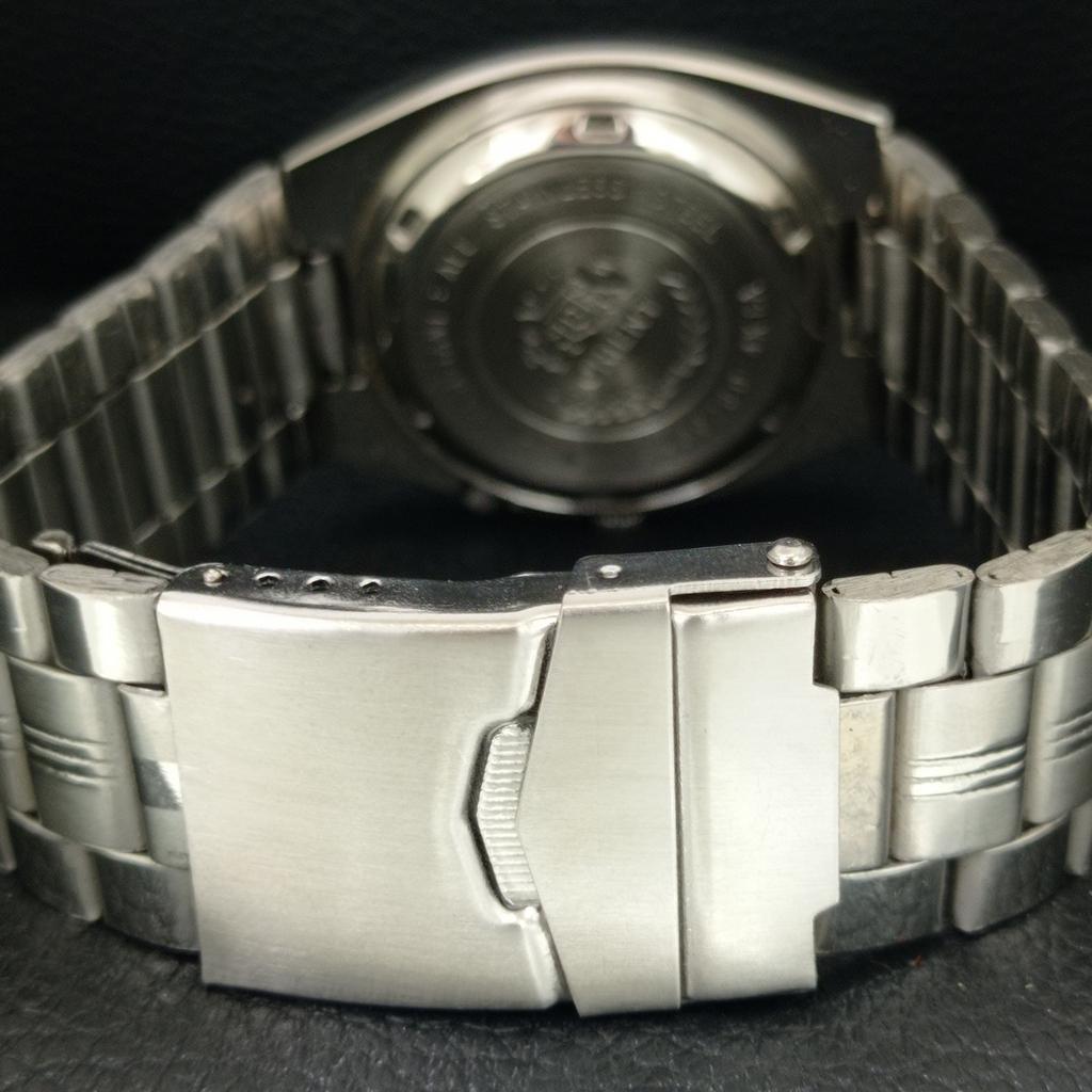 GENUINE 46941 VINTAGE ORIENT CRYSTAL AUTOMATIC JAPAN MENS WHITE WATCH a704888-1